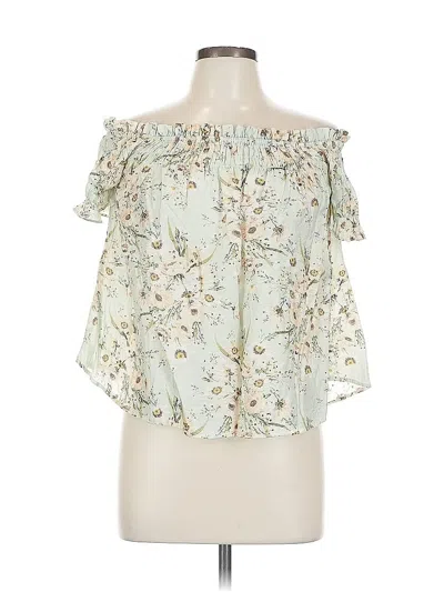 Pre-owned Blu Pepper Sleeveless Blouse In Green