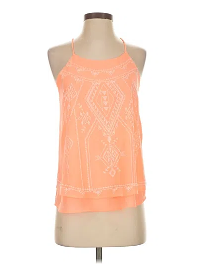Pre-owned Blu Pepper Sleeveless Blouse In Orange