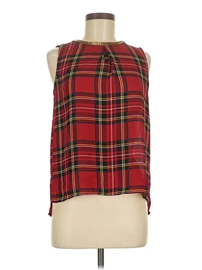 Pre-owned Blu Pepper Sleeveless Blouse In Red