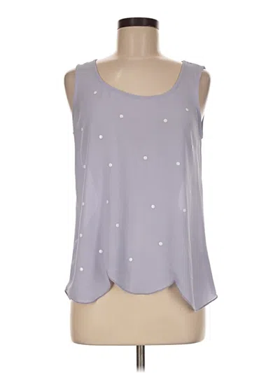 Pre-owned Blu Pepper Sleeveless Blouse In Silver