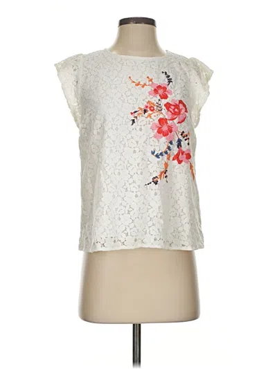Pre-owned Blu Pepper Sleeveless Blouse In Silver