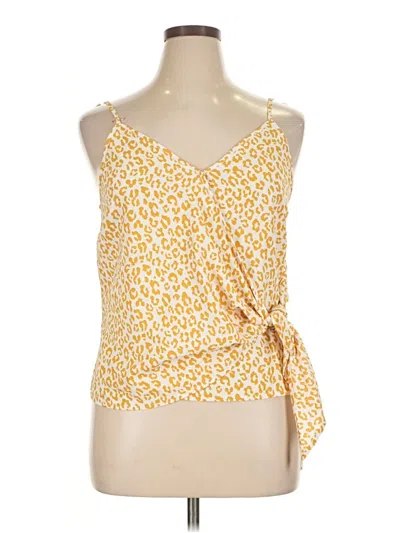 Pre-owned Blu Pepper Sleeveless Blouse In Yellow