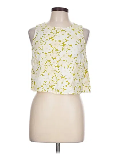 Pre-owned Blu Pepper Sleeveless Blouse In Yellow