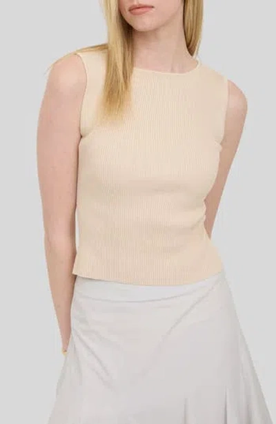 Blu Pepper Sleeveless Knit Top In Neutral