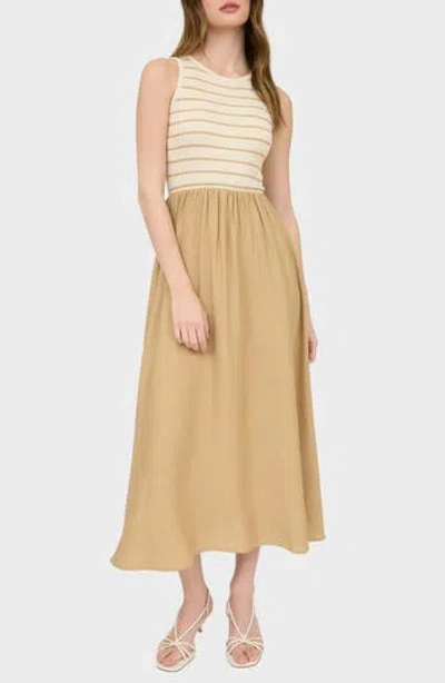 Blu Pepper Sleeveless Midi Dress