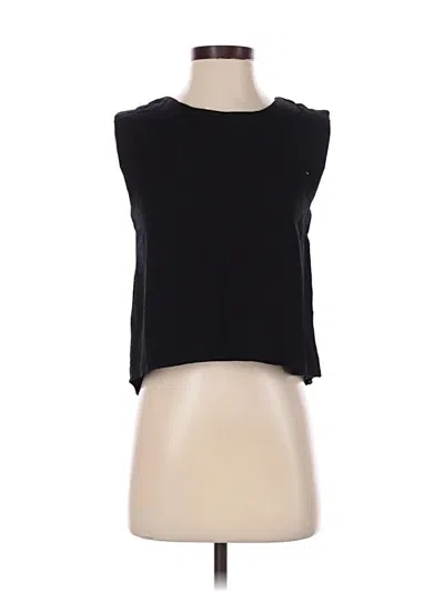Pre-owned Blu Pepper Sleeveless Top Black Scoop Neck Tops