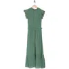 Blu Pepper Smocked Maxi Dress