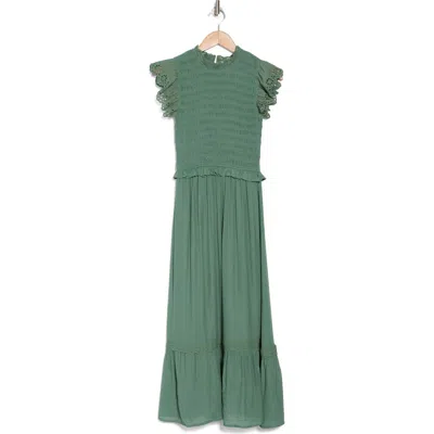 Blu Pepper Smocked Maxi Dress