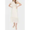 BLU PEPPER BLU PEPPER SMOCKED MAXI DRESS