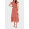 Blu Pepper Smocked Maxi Dress