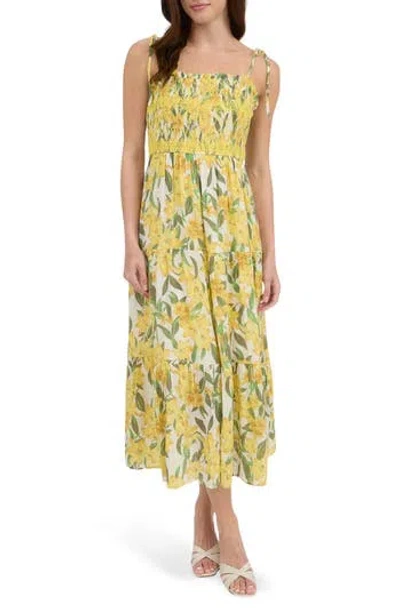 Blu Pepper Smocked Midi Dress