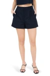 Blu Pepper Solid Pleated Front Shorts