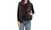 Blu Pepper Solid Zip Up Puffer Vest In Black In Brown