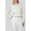 Blu Pepper Stripe Button-up Shirt In White