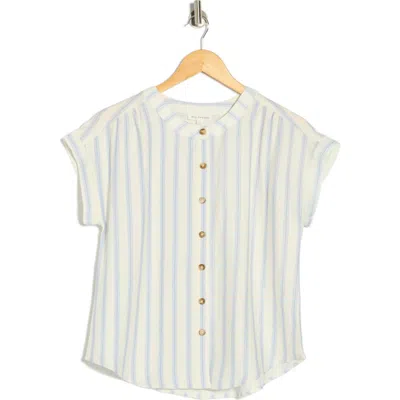 Blu Pepper Stripe Button-up Shirt In Neutral