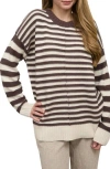 Blu Pepper Stripe Pullover Sweater In Multi