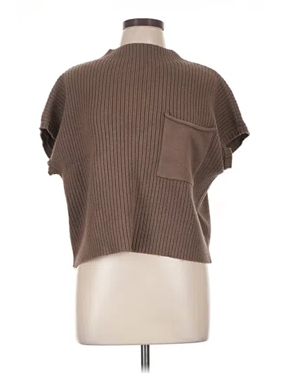 Pre-owned Blu Pepper Sweater Vest In Brown