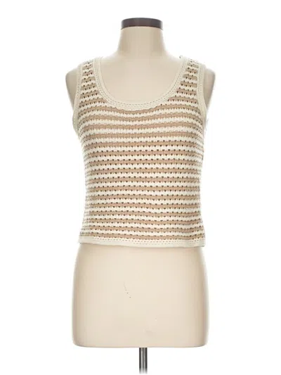 Pre-owned Blu Pepper Sweater Vest In Ivory