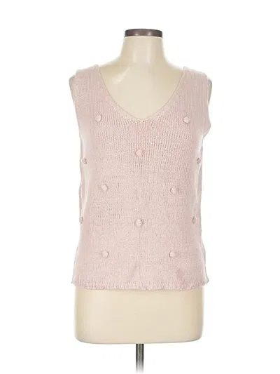 Pre-owned Blu Pepper Sweater Vest In Pink