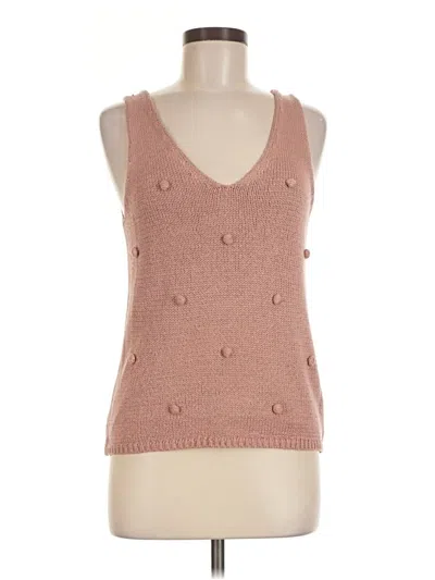 Pre-owned Blu Pepper Sweater Vest In Pink