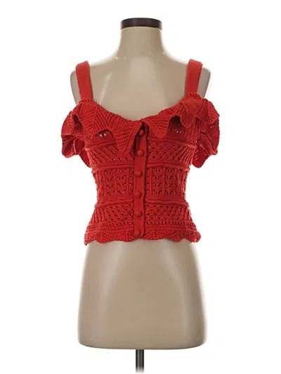 Pre-owned Blu Pepper Sweater Vest In Red