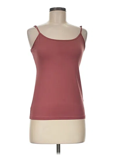 Pre-owned Blu Pepper Tank Top Burgundy Strapless Neckline Tops