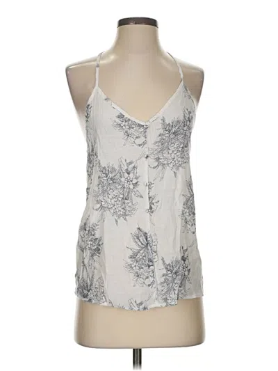 Pre-owned Blu Pepper Tank Top Ivory Halter Neckline Tops