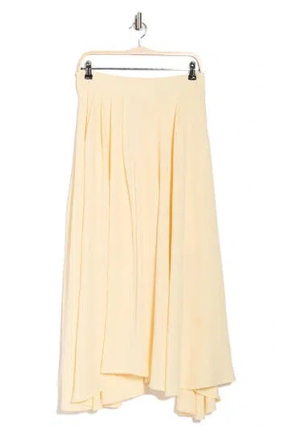 Blu Pepper Textured Pull-on Skirt In Yellow