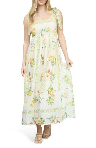 Blu Pepper Tie Strap Sundress In White