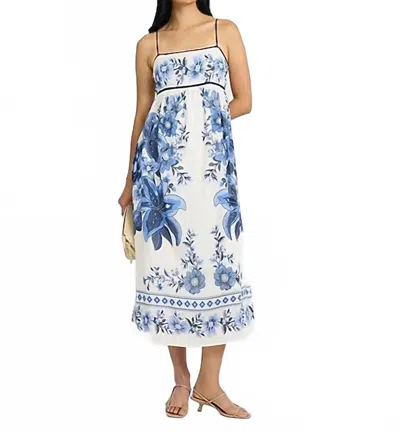 Blu Pepper Tropic Floral Dress In Blue