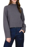 Blu Pepper Turtleneck Cozy Sweater In Gray