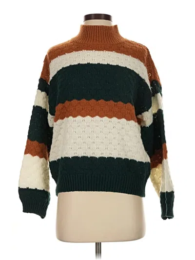 Pre-owned Blu Pepper Turtleneck Sweater In Brown