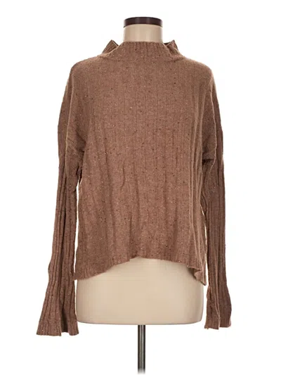 Pre-owned Blu Pepper Turtleneck Sweater In Brown