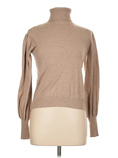 Pre-owned Blu Pepper Turtleneck Sweater In Tan