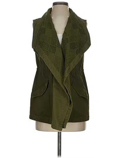Pre-owned Blu Pepper Vest In Green
