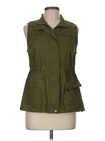 Pre-owned Blu Pepper Vest In Green