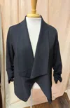 Blu Pepper Women's Drape Front Jacket In Blue In Blue