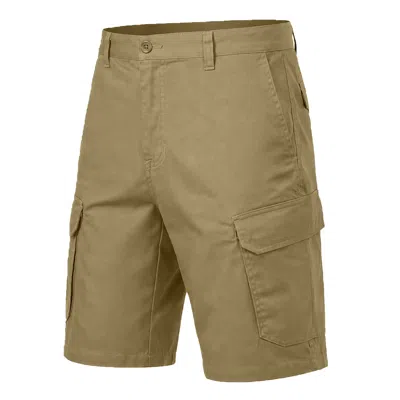 Blu Rock Men's Cotton Flex-stretch Cargo Shorts In Green