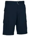 Blu Rock Men's Flex Stretch Cargo Shorts In Navy