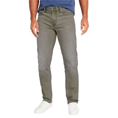 Blu Rock Men's Flex Stretch Slim Straight Jeans In Gray