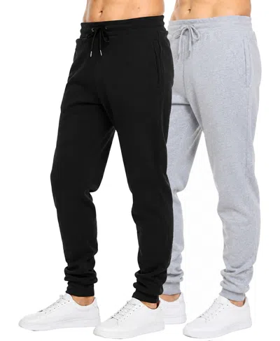 Blu Rock Men's Heavyweight Fleece Jogger Sweatpants, 2-pack In Multi