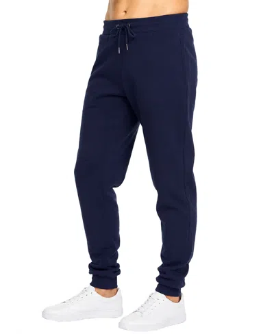 Blu Rock Men's Heavyweight Fleece Modern-fit Zipper-pockets Jogger Sweatpants In Blue