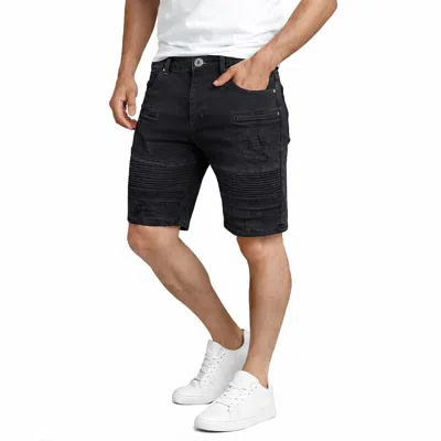 Blu Rock Men's Jean Shorts In Black