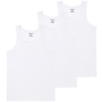 Blu Rock Men's Micro Waffle Knit Heavyweight Sleeveless Tank Top -3 Pack In Multi