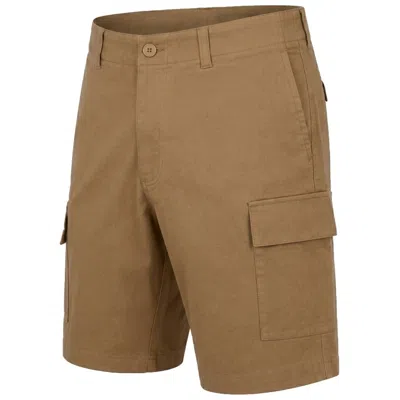 Blu Rock Men's Slim Fit Super Stretch Cargo Shorts In Brown