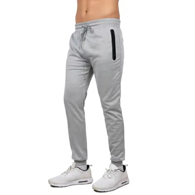 Blu Rock Men's Slim Fit Tech Joggers Sweatpants With Zipper Pockets In Multi