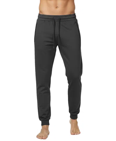 Blu Rock Men's Slim-fit Tech Joggers Zipper Pockets Sweatpants In Gray