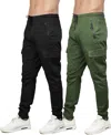 Blu Rock Men's Slim-fit Cargo Jogger Pants, 2-pack In Multi