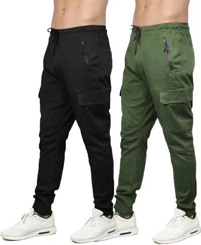 Blu Rock Men's Slim-fit Cargo Jogger Pants, 2-pack In Multi