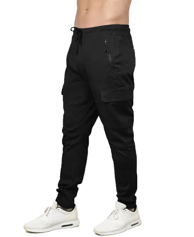Blu Rock Men's Slim-fit Cargo Jogger Pants In Black